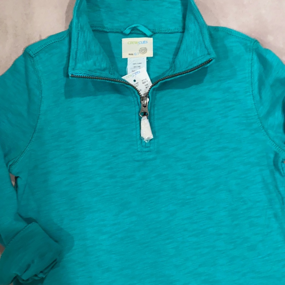 New J Crew zip up shirt Crew Cuts size 6/7